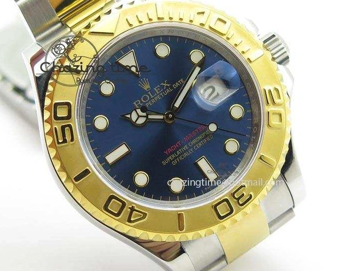 MiroTime 0207 Unisex Yacht-Master 116622 JF Best Edition SS YG Blue Dial On Bracelet A 3916